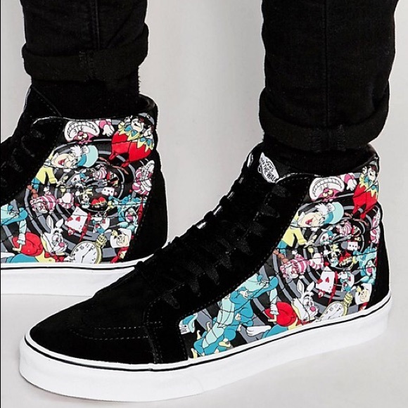 alice in wonderland vans high tops